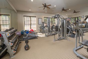 Expansive fitness center